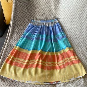 Vintage Colorful Striped Skirt